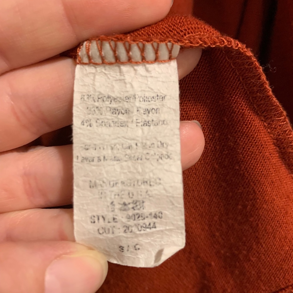 Burnt Orange/Rust Cardigan - Picture 3 of 3